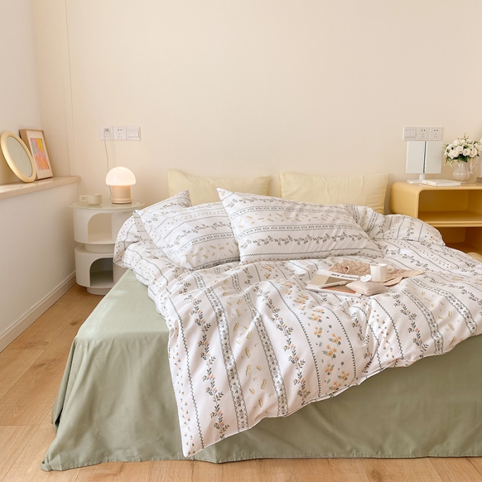 91家纺网 家纺一手货源 找家纺 2021窝米秋冬新品13070全棉四件套 西西里