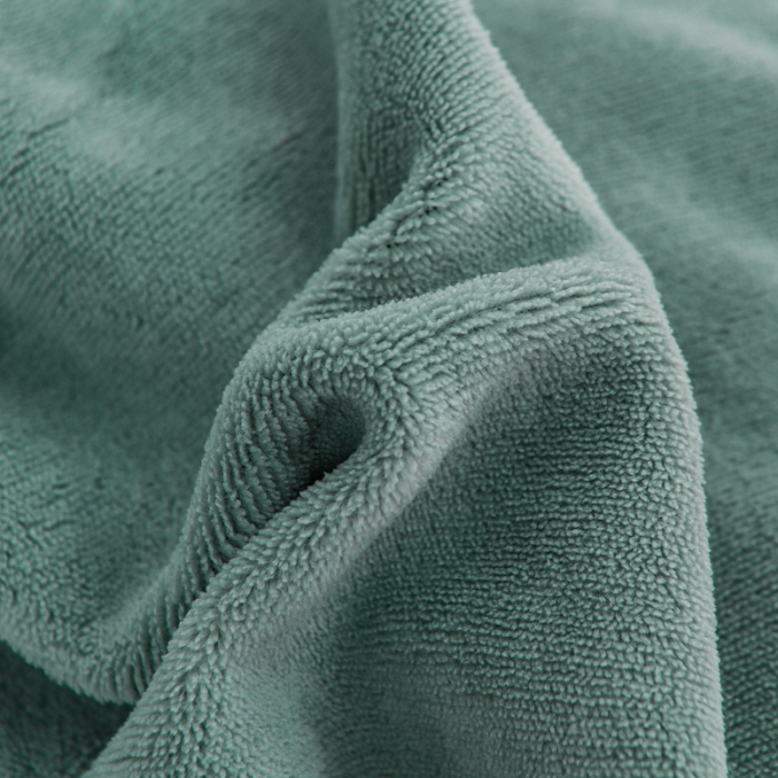 91家纺网 家纺一手货源 找家纺 绒兔兔 2021牛奶绒韩版揪花床裙四件套 豆绿