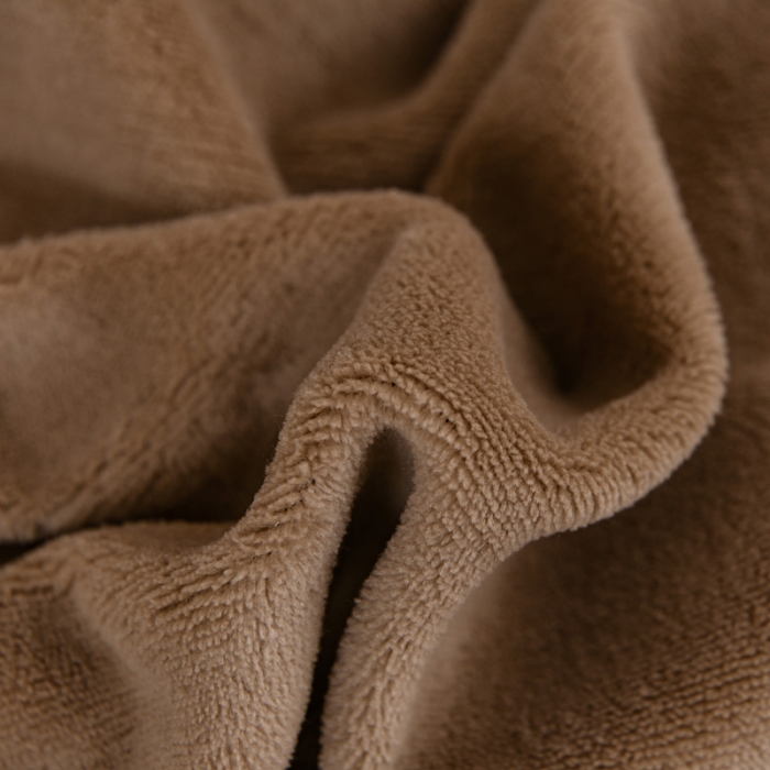 91家纺网 家纺一手货源 找家纺 绒兔兔 2021牛奶绒韩版揪花床裙四件套 咖啡