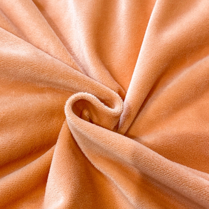 91家纺网 家纺一手货源 找家纺 澳梵 2021【艾利克斯】婴儿绒轻奢风刺绣四件套 艾利克斯-橙