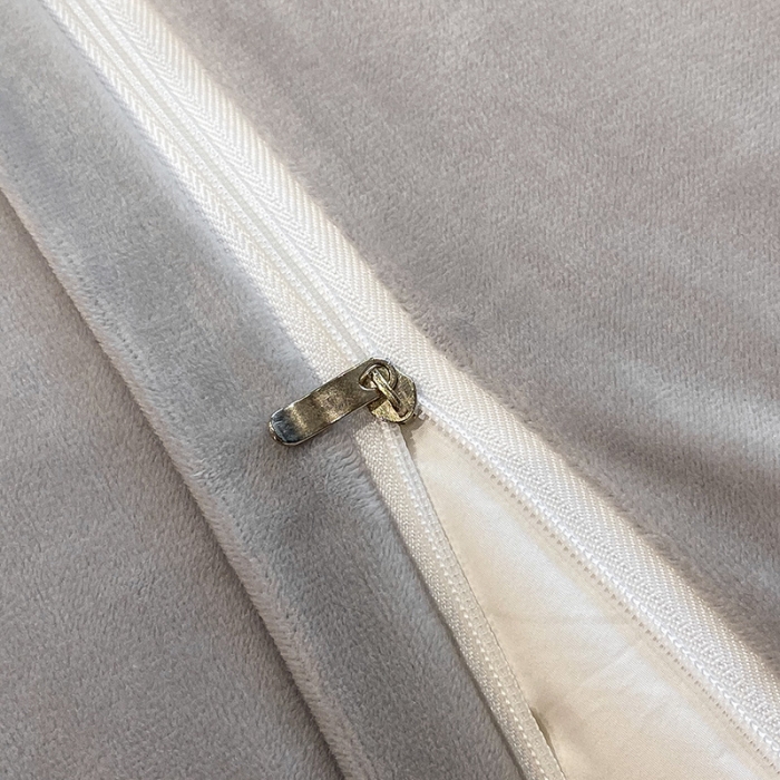 91家纺网 家纺一手货源 找家纺 澳梵 2021【艾利克斯】婴儿绒轻奢风刺绣四件套 艾利克斯-灰