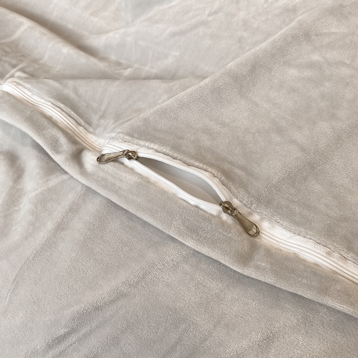 91家纺网 家纺一手货源 找家纺 澳梵 2021【爱神系列】婴儿绒轻奢风刺绣四件套 爱神-灰色