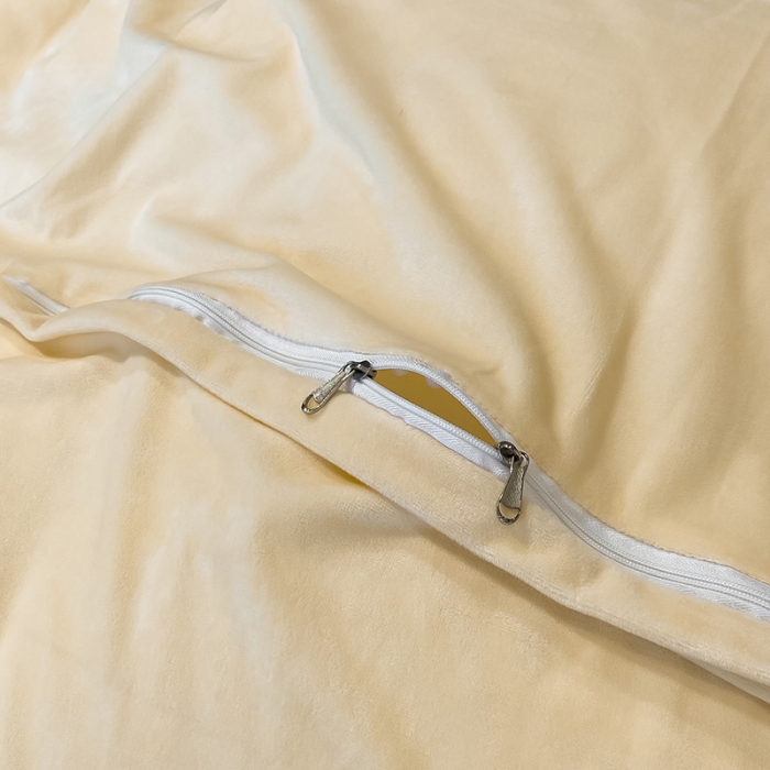 91家纺网 家纺一手货源 找家纺 澳梵 2021【爱神系列】婴儿绒轻奢风刺绣四件套 爱神-米色