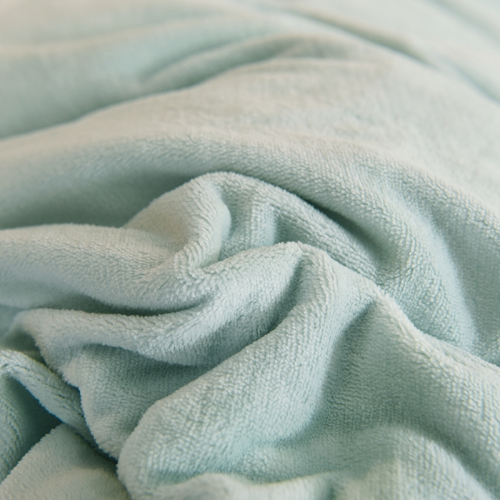 91家纺网 家纺一手货源 找家纺 甜之梦2025牛奶绒纯色拼色单品四件套被套（可定制尺寸）嫩绿