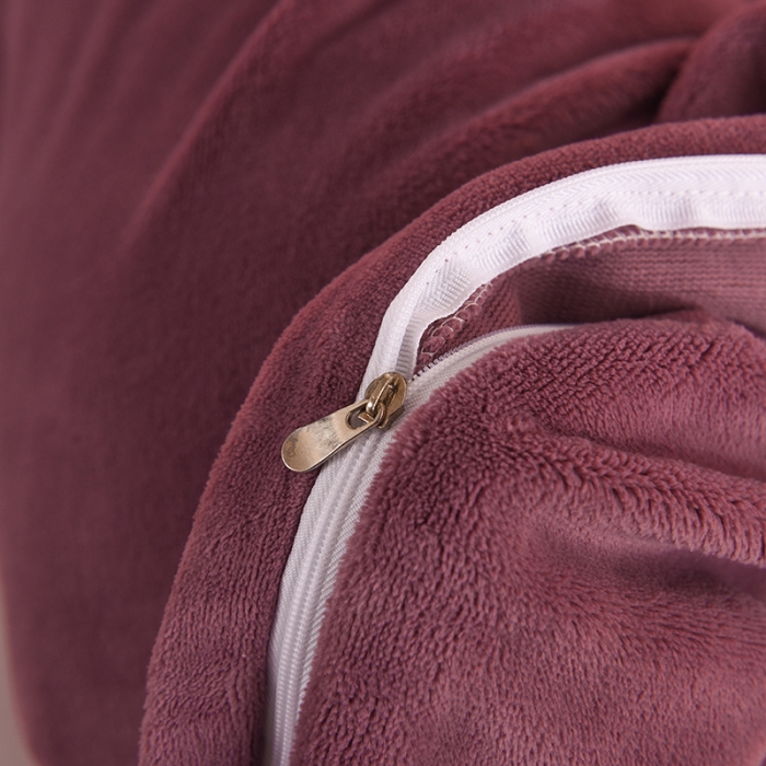 91家纺网 家纺一手货源 找家纺 甜之梦 2025牛奶绒纯色拼色单品四件套被套（可定制尺寸）紫豆沙