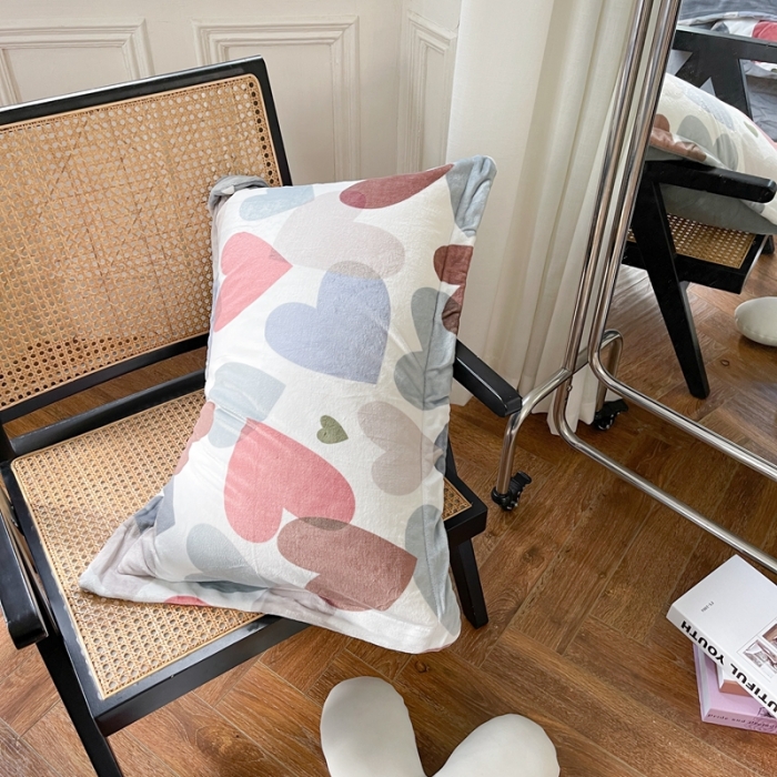 91家纺网 家纺一手货源 找家纺 柚子  2021新款牛奶绒印花四件套 采薇