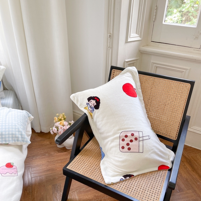 91家纺网 家纺一手货源 找家纺 柚子  2021新款牛奶绒印花四件套 公主白