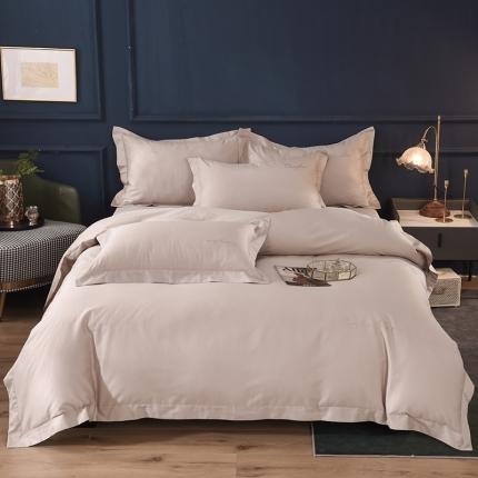 91家纺网 家纺一手货源 找家纺 （总）甜之梦2025新款13374经典工艺款纯色长绒棉四件套