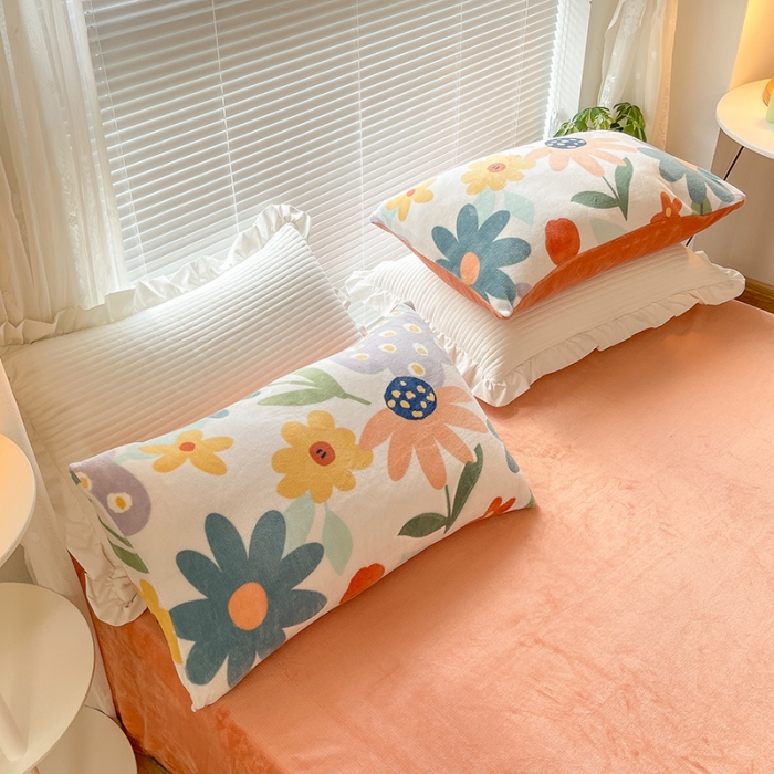 91家纺网 家纺一手货源 找家纺 （总）金爱家 2021新款牛奶绒暖边四件套