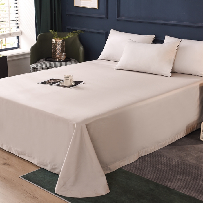 91家纺网 家纺一手货源 找家纺 （总）甜之梦 2025新款13374经典工艺款纯色长绒棉床单