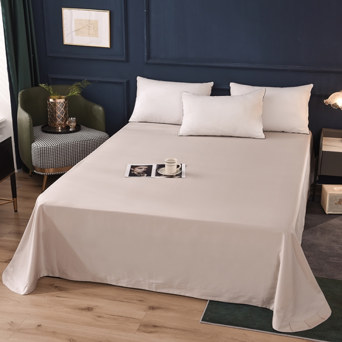 91家纺网 家纺一手货源 找家纺 （总）甜之梦 2025新款13374经典工艺款纯色长绒棉床单