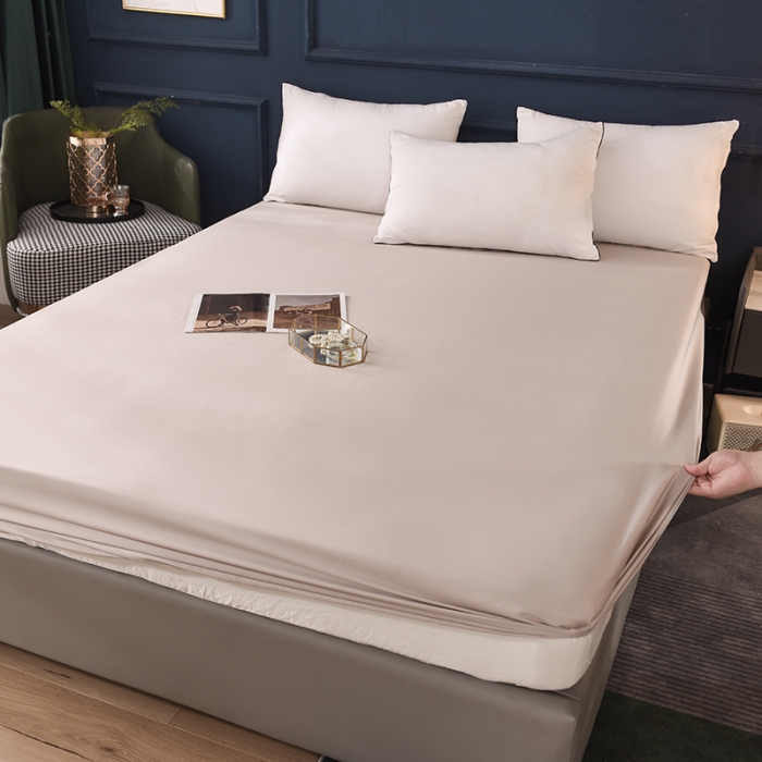 91家纺网 家纺一手货源 找家纺 （总）甜之梦 2025新款13374经典工艺款纯色长绒棉床笠