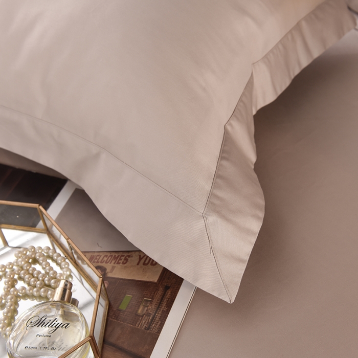 91家纺网 家纺一手货源 找家纺 （总）甜之梦 新款13374经典工艺款纯色长绒棉枕套一对