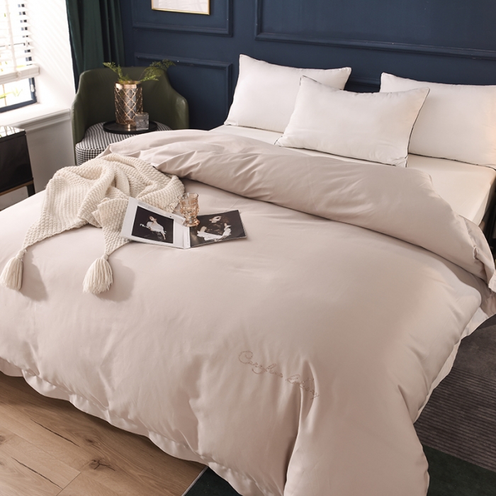 91家纺网 家纺一手货源 找家纺 （总）甜之梦 2025新款13374经典工艺款纯色长绒棉被套
