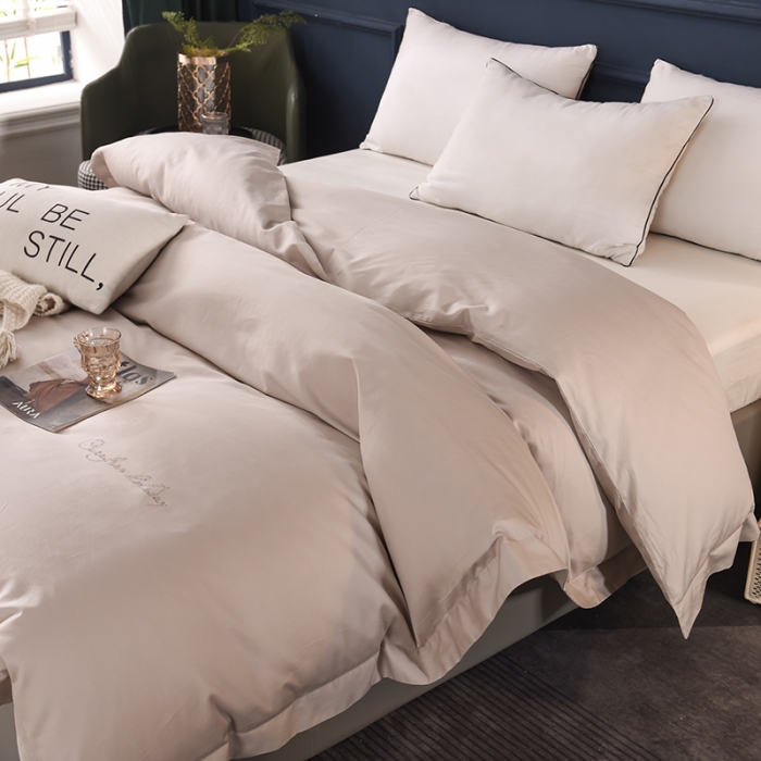 91家纺网 家纺一手货源 找家纺 （总）甜之梦 2025新款13374经典工艺款纯色长绒棉被套