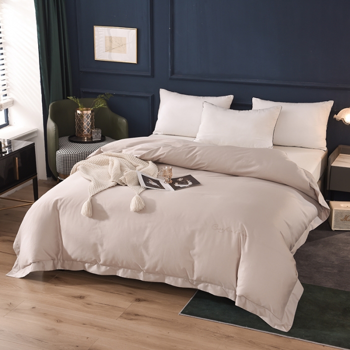 91家纺网 家纺一手货源 找家纺 （总）甜之梦 2025新款13374经典工艺款纯色长绒棉被套