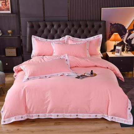 91家纺网 家纺一手货源 找家纺 （总）甜之梦2025新款13374经典北欧风工艺款纯色四件套