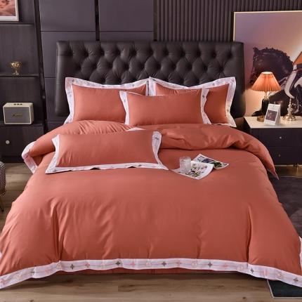 91家纺网 家纺一手货源 找家纺 （总）甜之梦2025新款13374经典北欧风工艺款纯色四件套