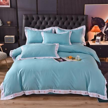 91家纺网 家纺一手货源 找家纺 （总）甜之梦2025新款13374经典北欧风工艺款纯色四件套