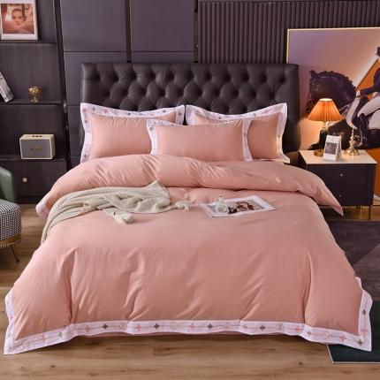 91家纺网 家纺一手货源 找家纺 （总）甜之梦2025新款13374经典北欧风工艺款纯色四件套