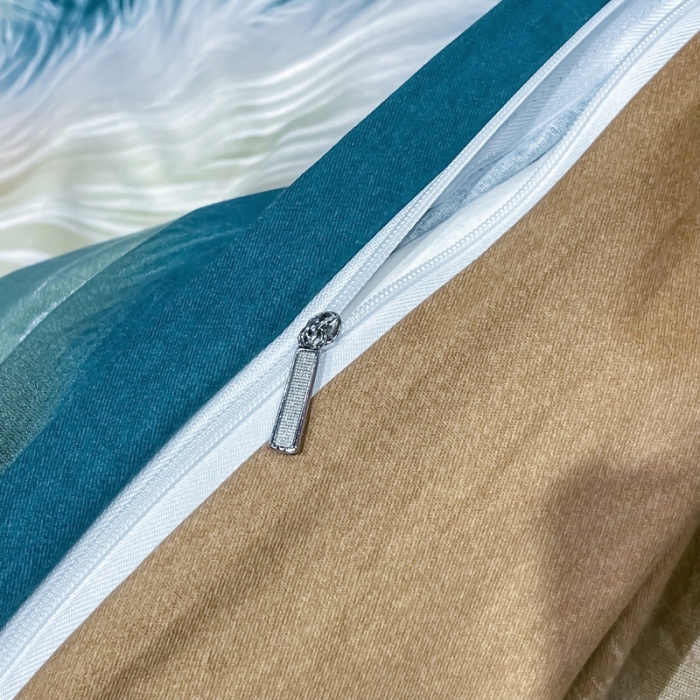 91家纺网 家纺一手货源 找家纺 金爱家 2021新款大版磨毛花卉系列四件套 金穗时光