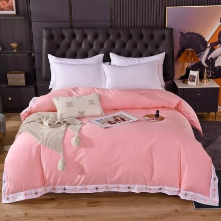 91家纺网 家纺一手货源 找家纺 （总）甜之梦2025新款13374经典北欧风工艺款纯色单被套