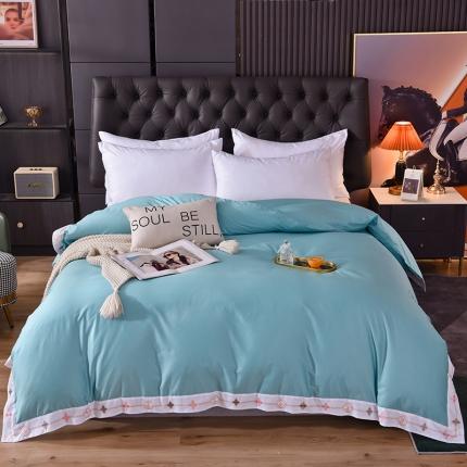 91家纺网 家纺一手货源 找家纺 （总）甜之梦2025新款13374经典北欧风工艺款纯色单被套