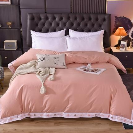 91家纺网 家纺一手货源 找家纺 （总）甜之梦2025新款13374经典北欧风工艺款纯色单被套