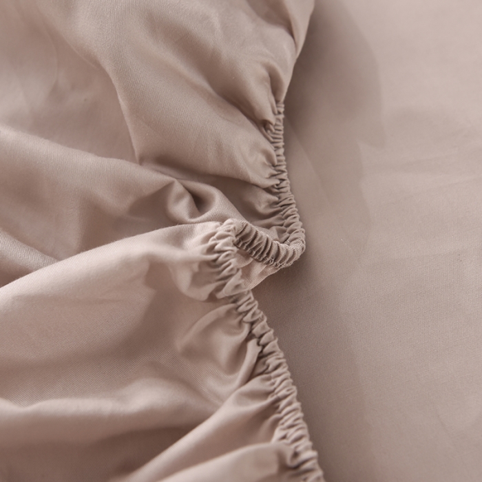 91家纺网 家纺一手货源 找家纺 甜之梦2025新款13374经典北欧风工艺款纯色单床笠 浅灰