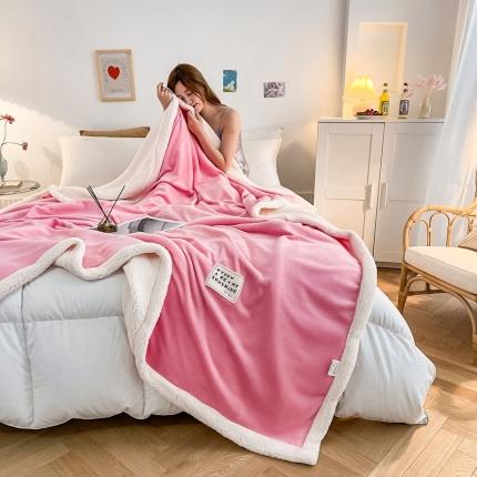 91家纺网 家纺一手货源 找家纺 (总)  双层羊羔绒法兰绒毯冬季加厚毛毯珊瑚绒毯保暖空调毯