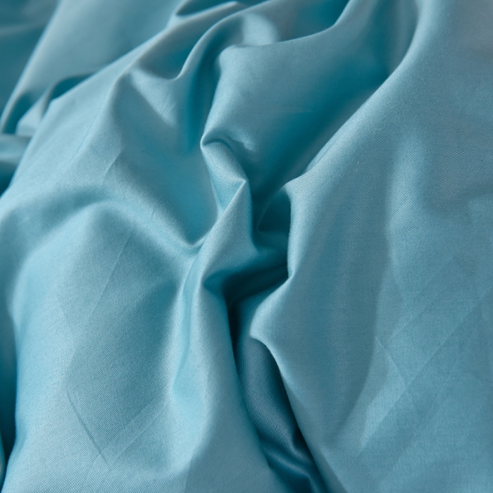 91家纺网 家纺一手货源 找家纺 2025新款13374经典北欧风工艺款纯色四件套 深海蓝