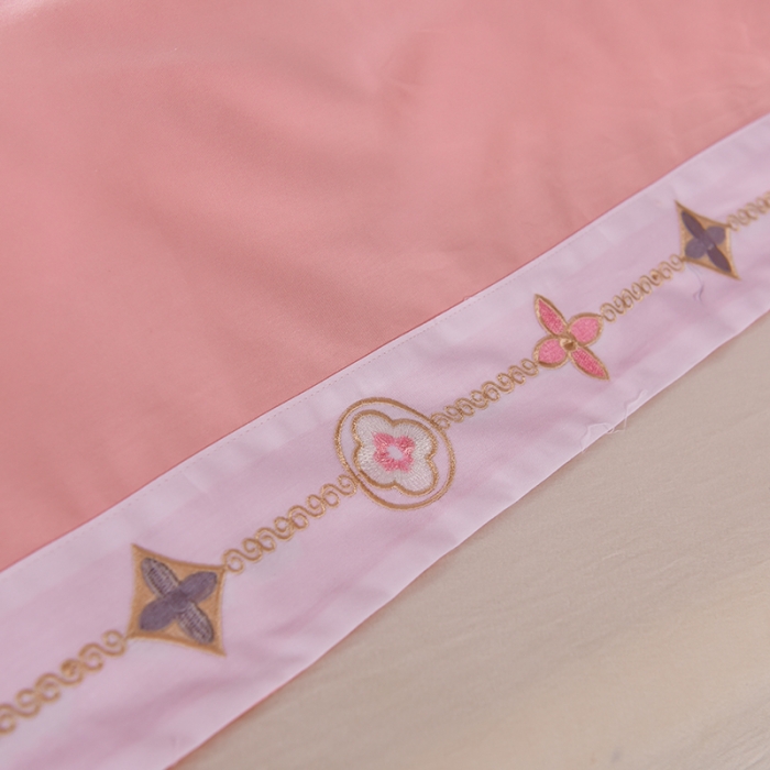 91家纺网 家纺一手货源 找家纺 甜之梦2025新款13374经典北欧风工艺款纯色单被套 粉色