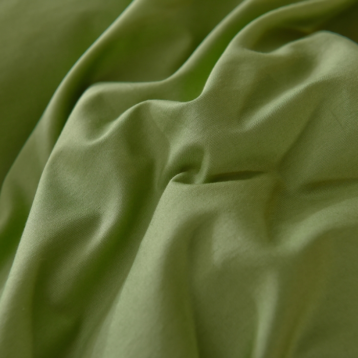 91家纺网 家纺一手货源 找家纺 甜之梦2025新款13374经典北欧风工艺款纯色单被套 果绿