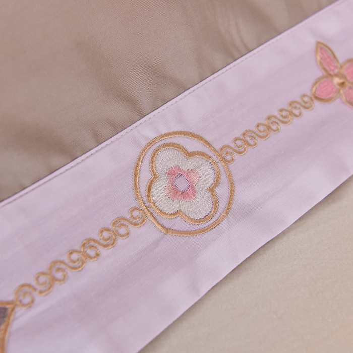 91家纺网 家纺一手货源 找家纺 甜之梦2025新款13374经典北欧风工艺款纯色单被套 浅灰