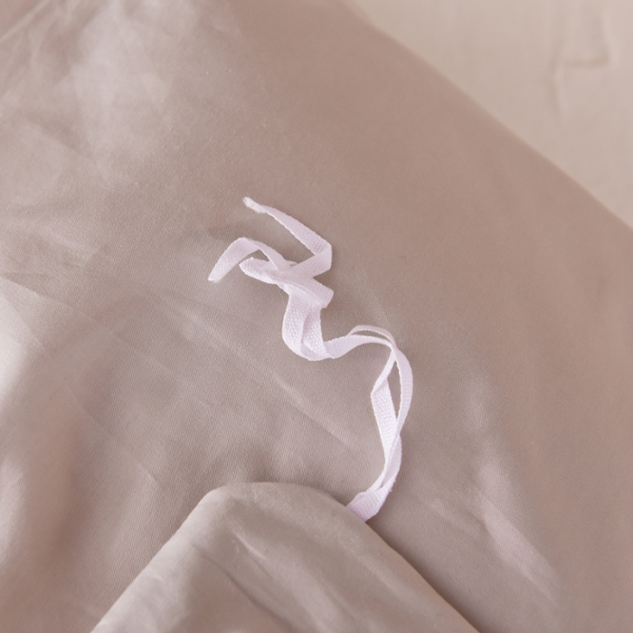 91家纺网 家纺一手货源 找家纺 甜之梦2025新款13374经典北欧风工艺款纯色单被套 浅灰