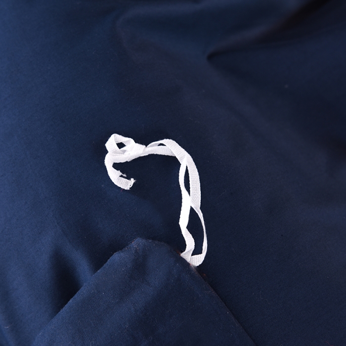 91家纺网 家纺一手货源 找家纺 甜之梦 2025新款13374经典工艺款纯色长绒棉被套 藏青