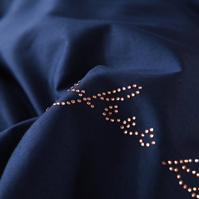 91家纺网 家纺一手货源 找家纺 甜之梦 2025新款13374经典工艺款纯色长绒棉被套 藏青