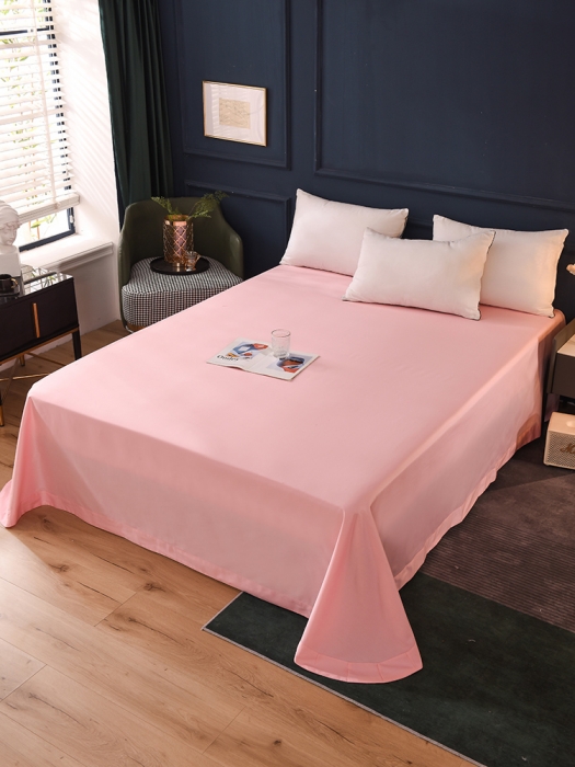 91家纺网 家纺一手货源 找家纺 甜之梦2025新款13374经典北欧风工艺款纯色单床单 粉色