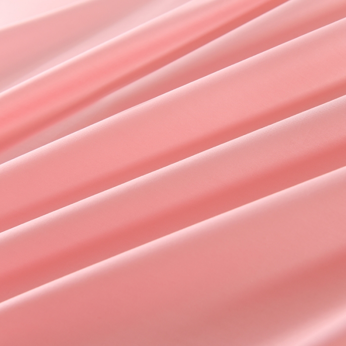 91家纺网 家纺一手货源 找家纺 甜之梦2025新款13374经典北欧风工艺款纯色单床单 粉色