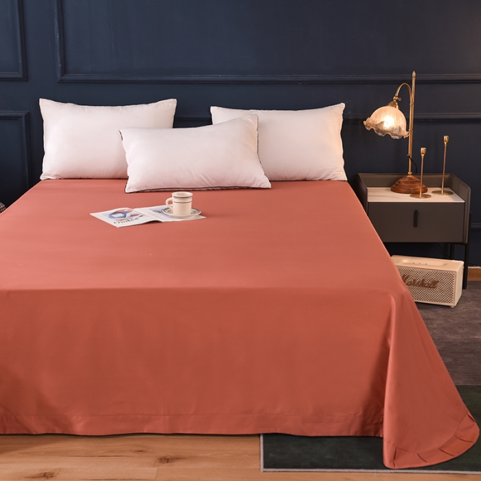 91家纺网 家纺一手货源 找家纺 甜之梦2025新款13374经典北欧风工艺款纯色单床单 咖色