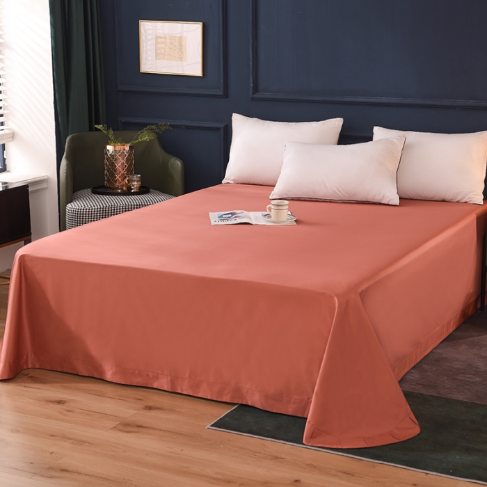 91家纺网 家纺一手货源 找家纺 甜之梦2025新款13374经典北欧风工艺款纯色单床单 咖色