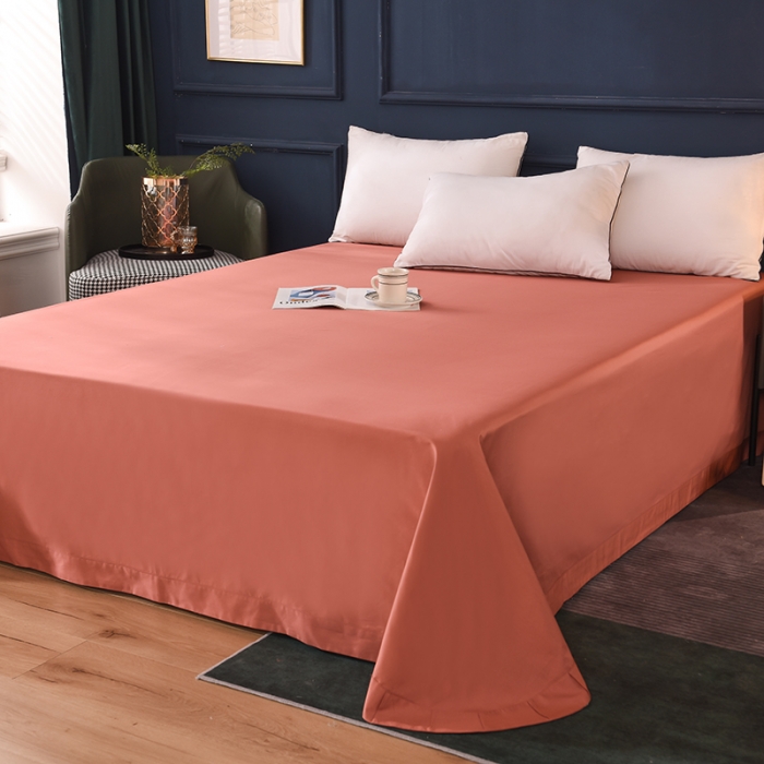 91家纺网 家纺一手货源 找家纺 甜之梦2025新款13374经典北欧风工艺款纯色单床单 咖色