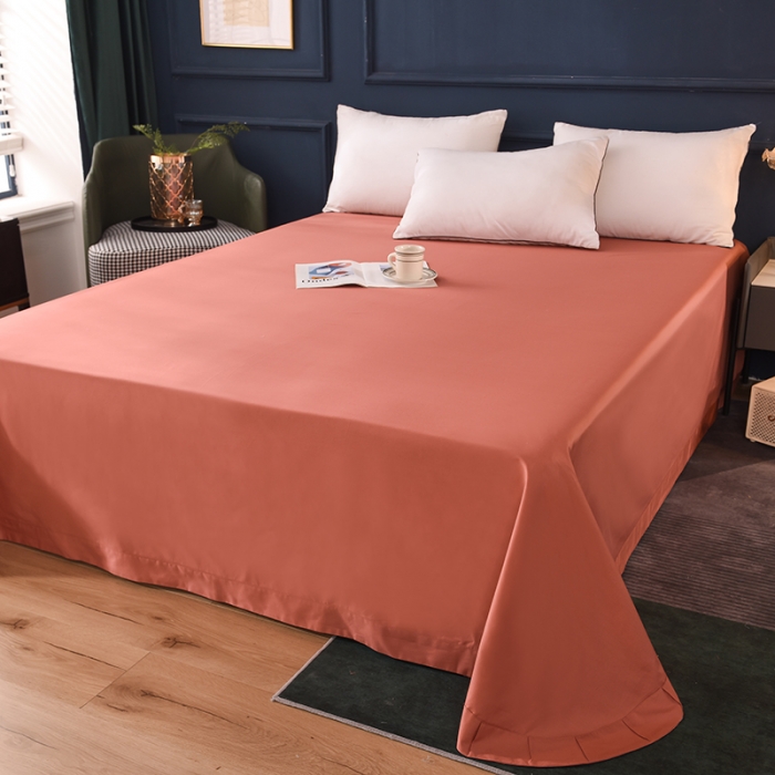 91家纺网 家纺一手货源 找家纺 甜之梦2025新款13374经典北欧风工艺款纯色单床单 咖色