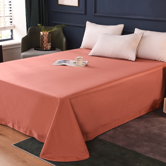 91家纺网 家纺一手货源 找家纺 甜之梦2025新款13374经典北欧风工艺款纯色单床单 咖色