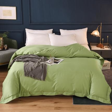 甜之梦 2025新款13374经典工艺款纯色长绒棉被套 果绿