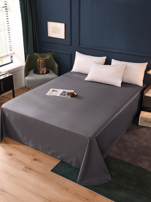 91家纺网 家纺一手货源 找家纺 甜之梦2025新款13374经典北欧风工艺款纯色单床单 深灰