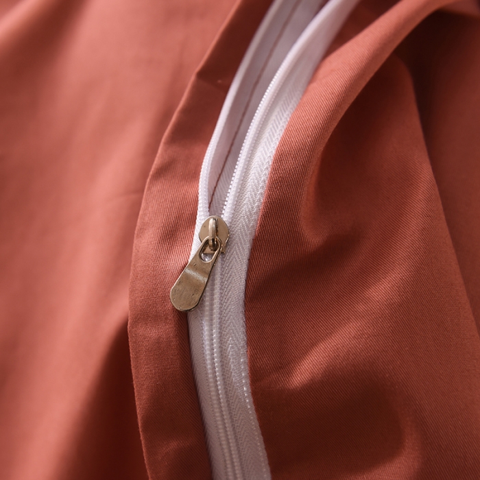 91家纺网 家纺一手货源 找家纺 甜之梦 2025新款13374经典工艺款纯色长绒棉被套 咖色