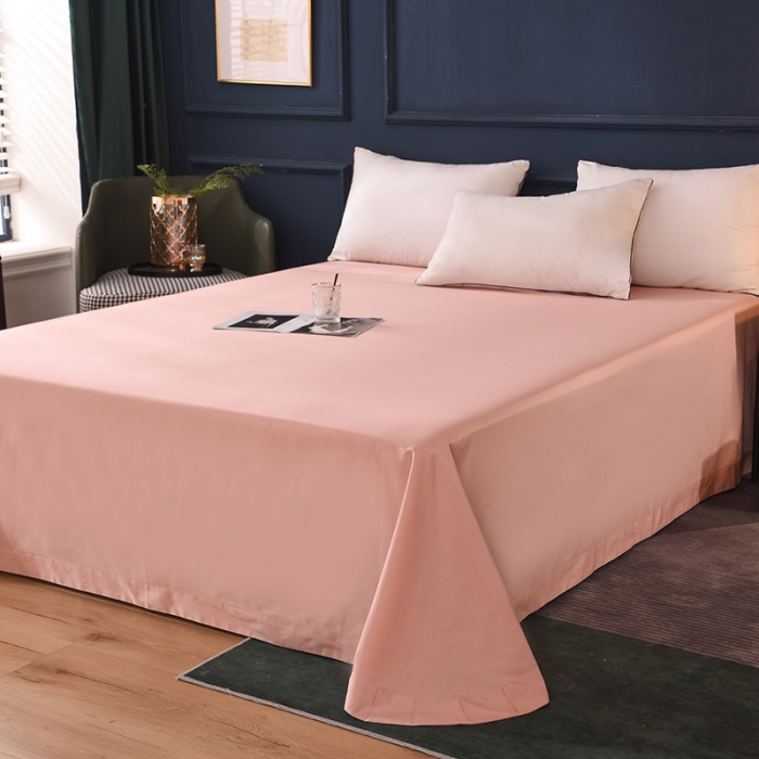 91家纺网 家纺一手货源 找家纺 甜之梦2025新款13374经典北欧风工艺款纯色单床单 玉色