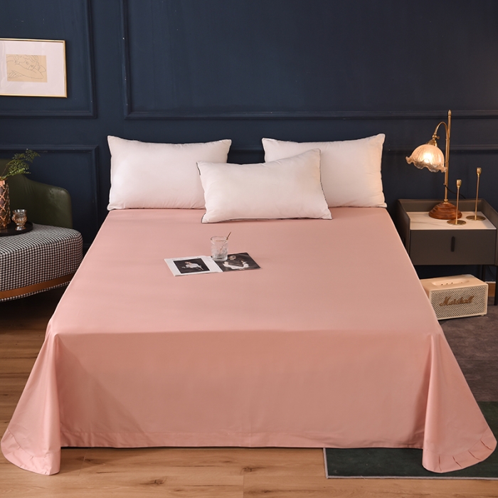 91家纺网 家纺一手货源 找家纺 甜之梦2025新款13374经典北欧风工艺款纯色单床单 玉色