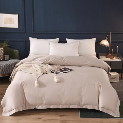 91家纺网 家纺一手货源 找家纺 甜之梦 2025新款13374经典工艺款纯色长绒棉被套 浅灰